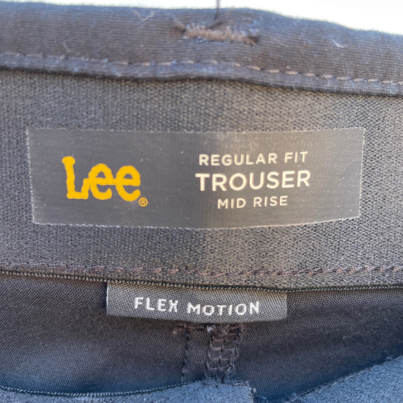 Women's Lee Trousers, Size 12 Short, Black - Picture 5 of 7